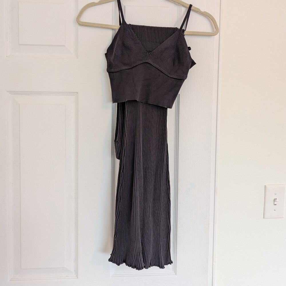 Charcoal Grey Garage Knit Set